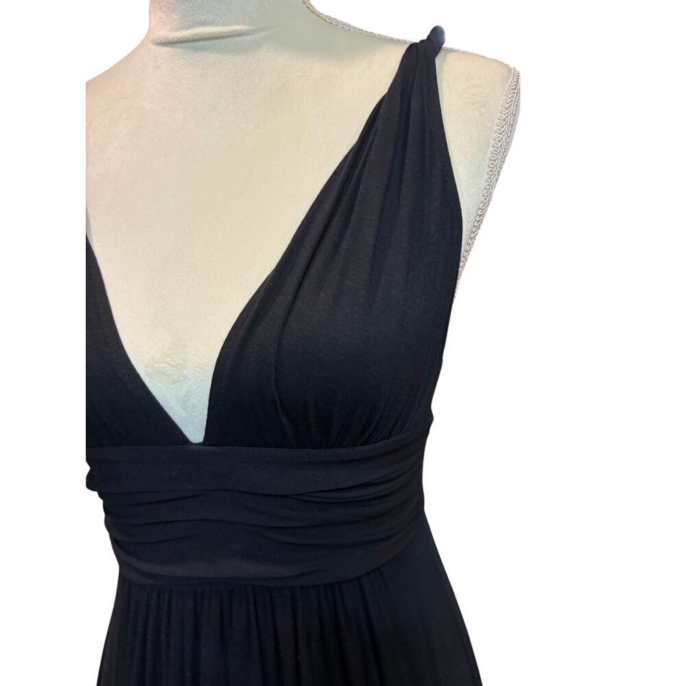 Black V-Neck Sleeveless Maxi Dress Size XS - Picture 9 of 15
